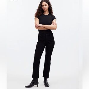 NWT Madewell Kick Out Crop Jeans, waist size 27 petite